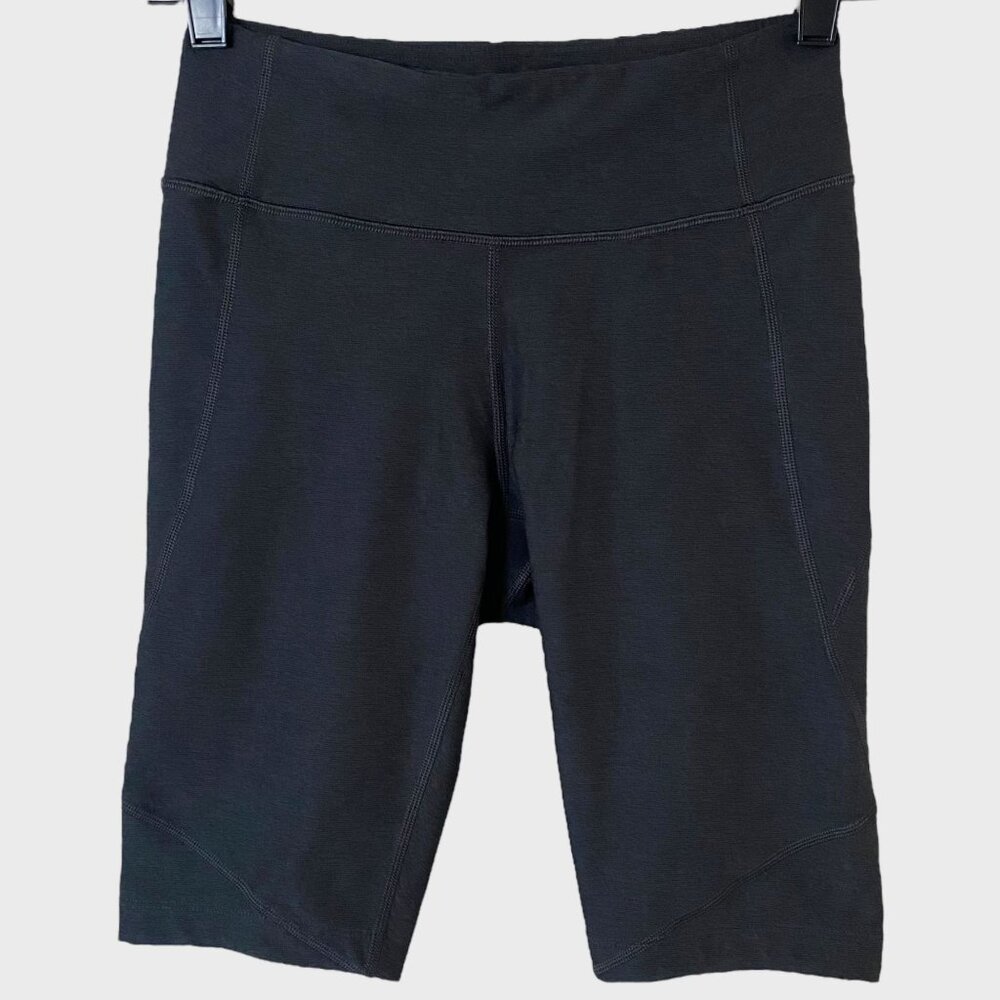 Outdoor Voices 10'' Compression Biker Shorts Black Women's Size Small Activewear